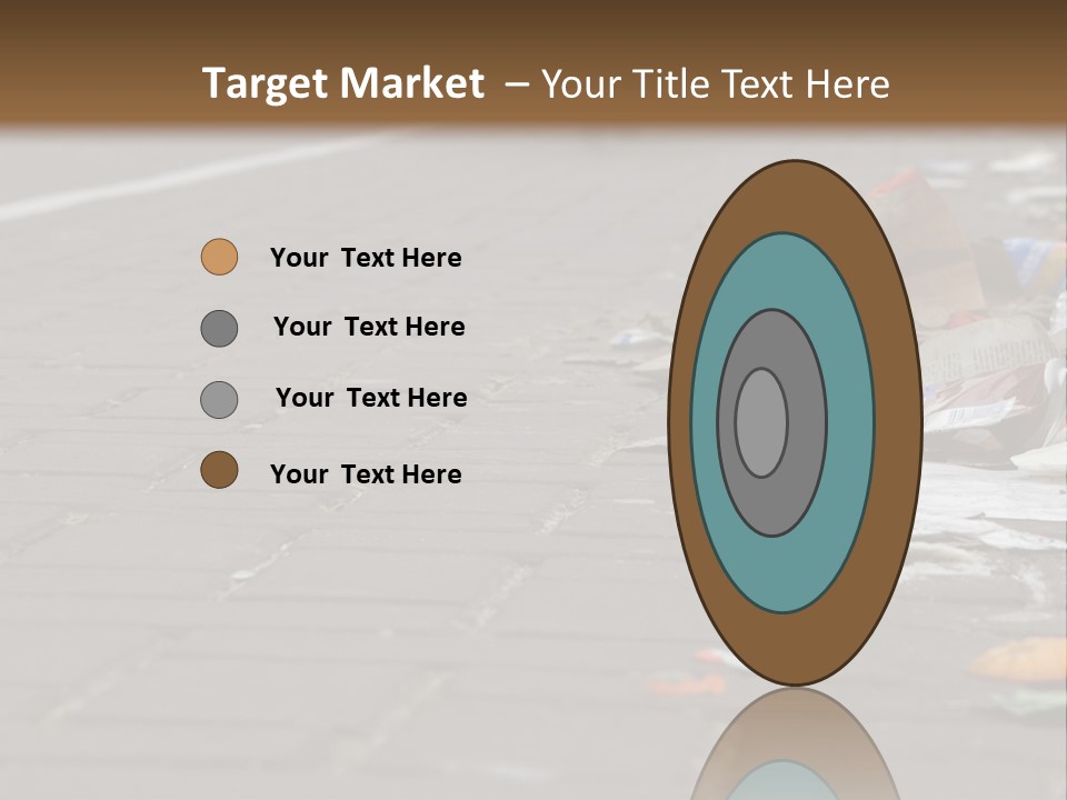 A Bunch Of Trash On The Side Of A Road PowerPoint Template