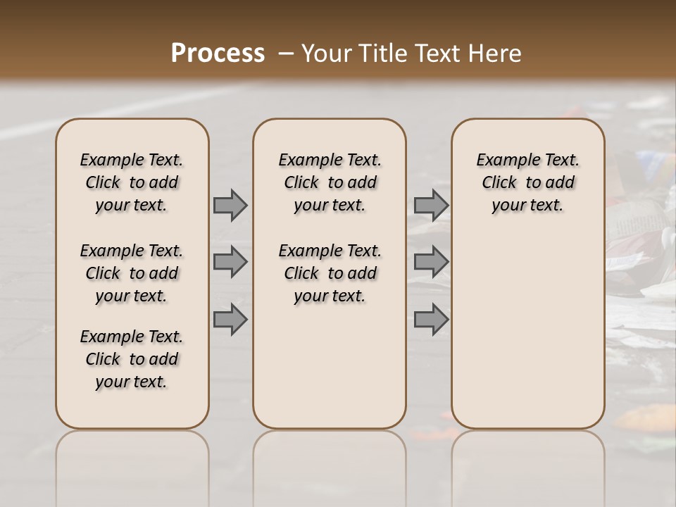 A Bunch Of Trash On The Side Of A Road PowerPoint Template