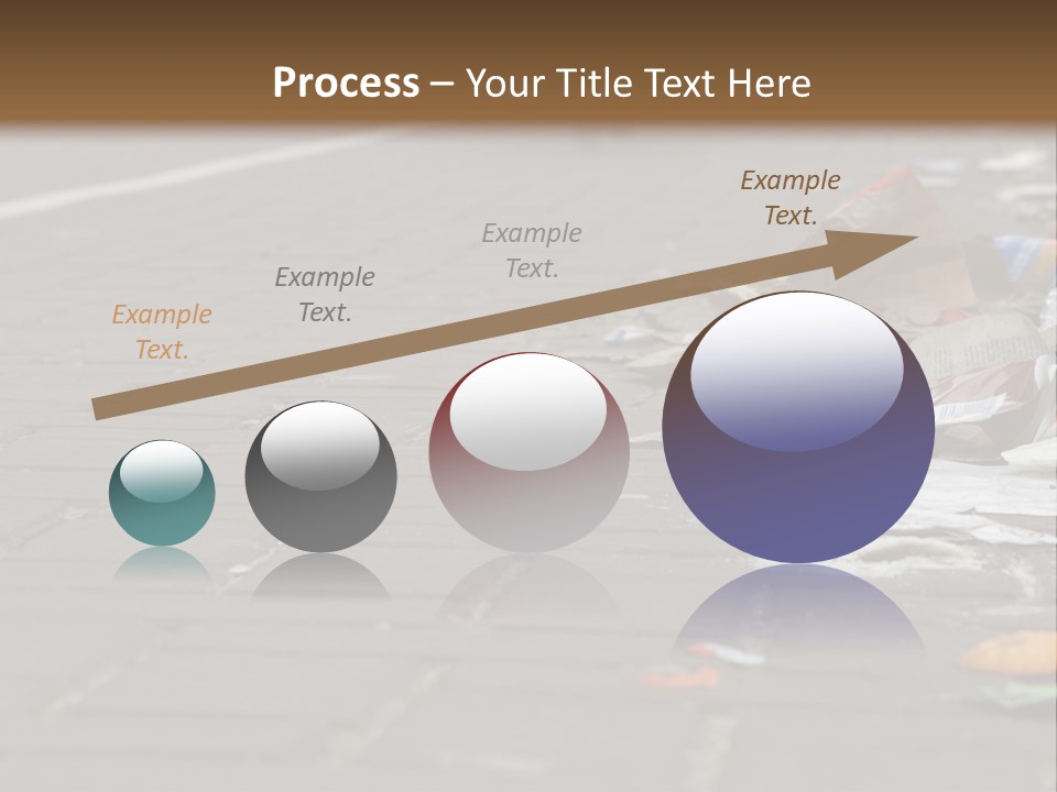 A Bunch Of Trash On The Side Of A Road PowerPoint Template