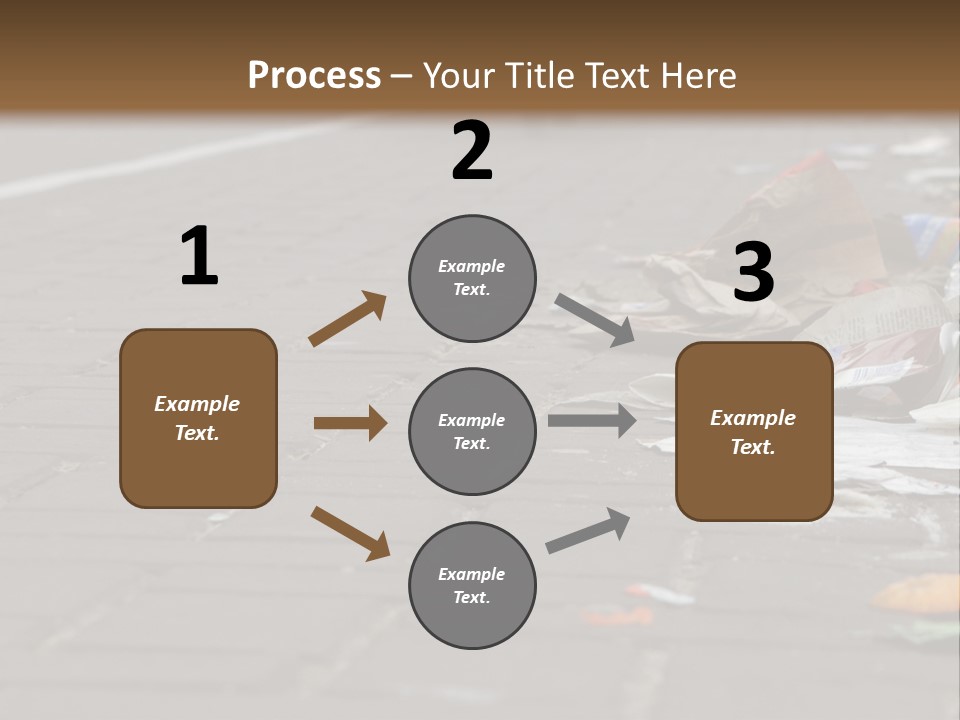 A Bunch Of Trash On The Side Of A Road PowerPoint Template