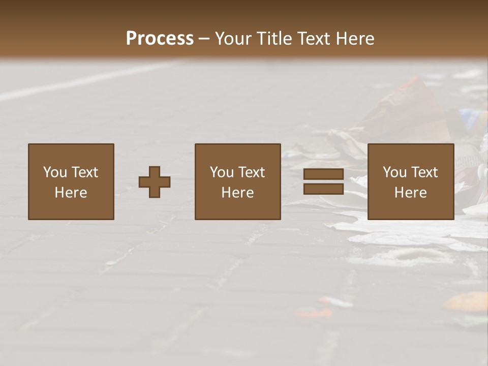 A Bunch Of Trash On The Side Of A Road PowerPoint Template