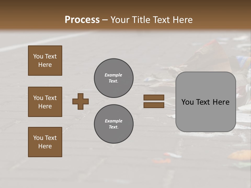 A Bunch Of Trash On The Side Of A Road PowerPoint Template