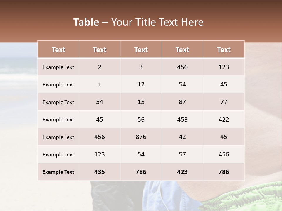 A Fat Man Standing On A Beach Next To The Ocean PowerPoint Template