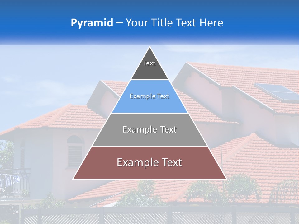 A House With A Solar Panel On The Roof PowerPoint Template