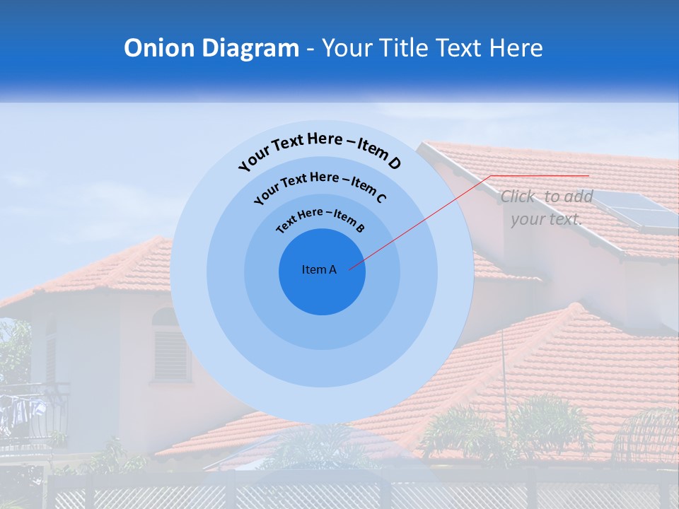 A House With A Solar Panel On The Roof PowerPoint Template