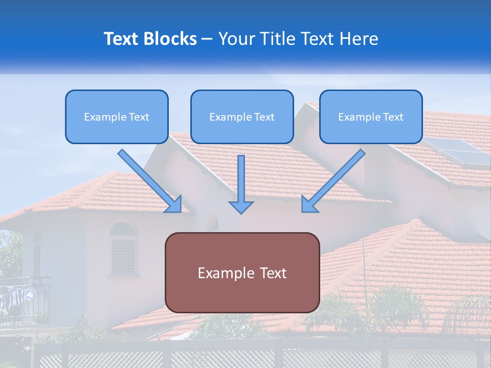 A House With A Solar Panel On The Roof PowerPoint Template