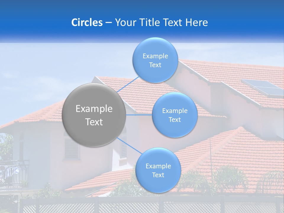 A House With A Solar Panel On The Roof PowerPoint Template