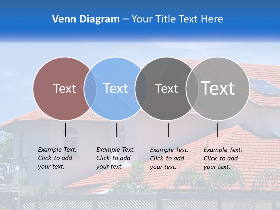 A House With A Solar Panel On The Roof PowerPoint Template