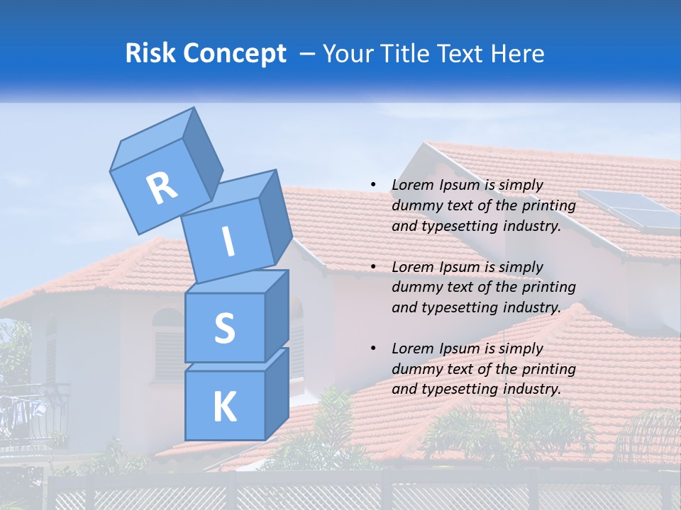 A House With A Solar Panel On The Roof PowerPoint Template