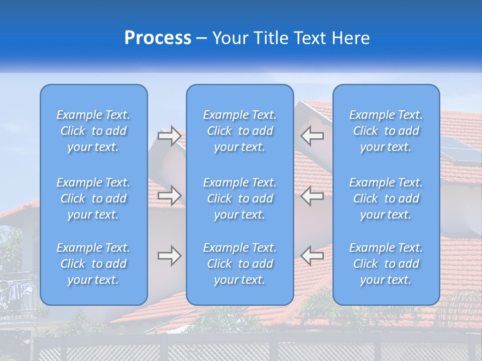 A House With A Solar Panel On The Roof PowerPoint Template
