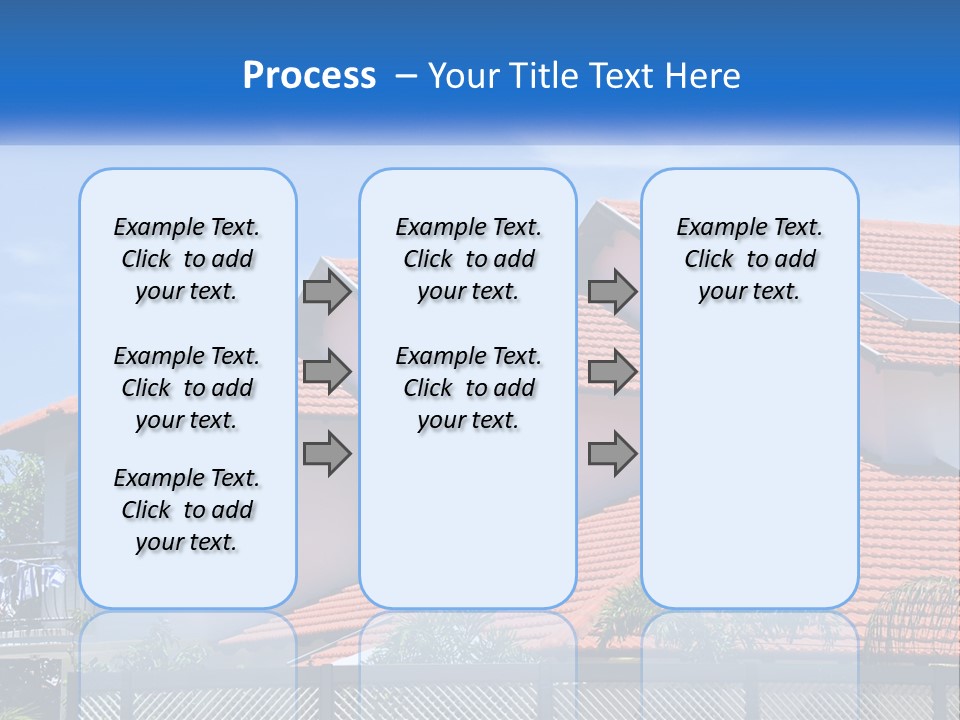 A House With A Solar Panel On The Roof PowerPoint Template