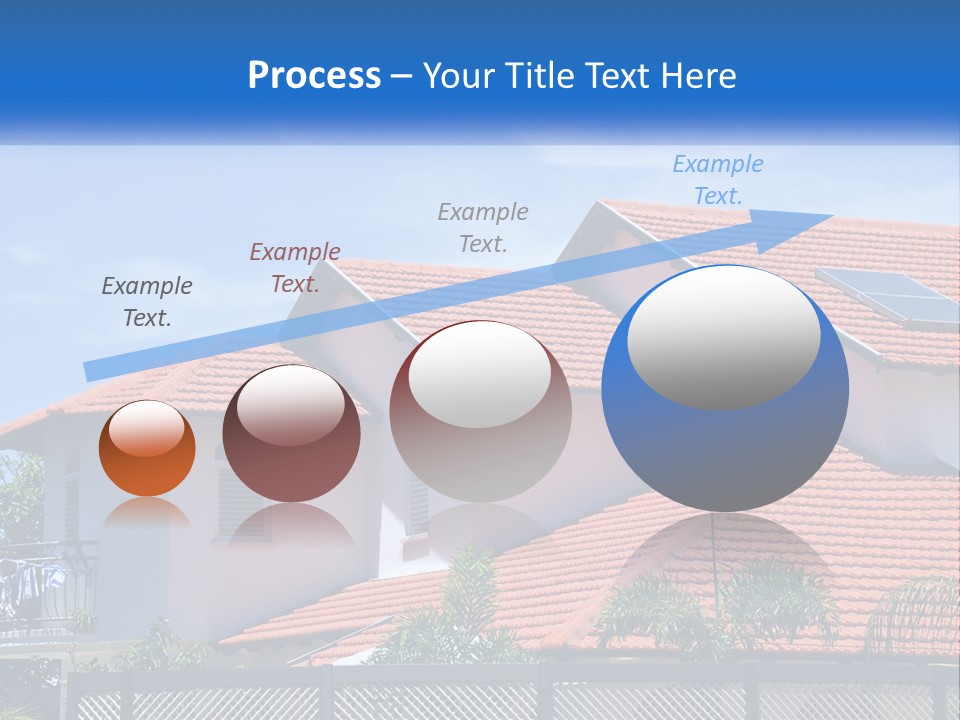 A House With A Solar Panel On The Roof PowerPoint Template