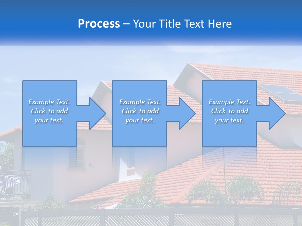 A House With A Solar Panel On The Roof PowerPoint Template