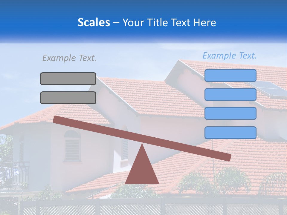 A House With A Solar Panel On The Roof PowerPoint Template