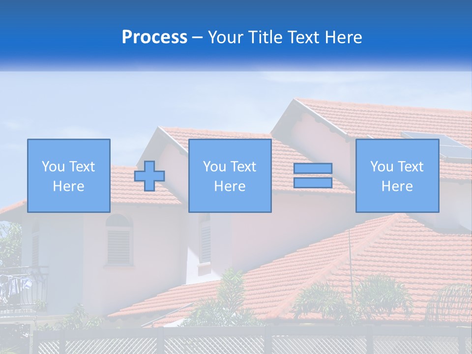 A House With A Solar Panel On The Roof PowerPoint Template