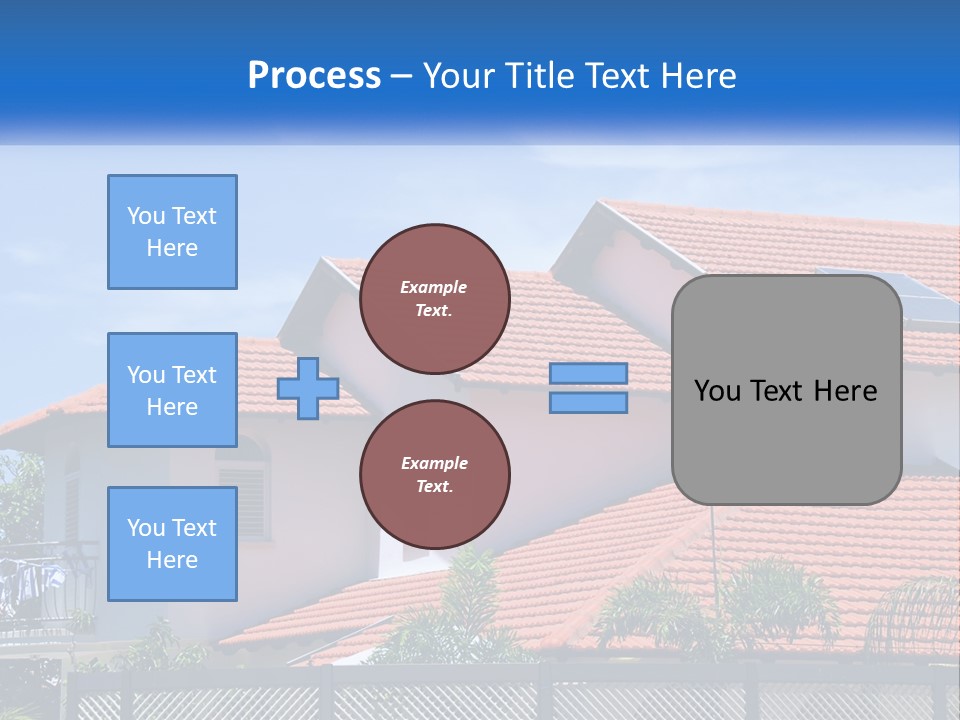 A House With A Solar Panel On The Roof PowerPoint Template