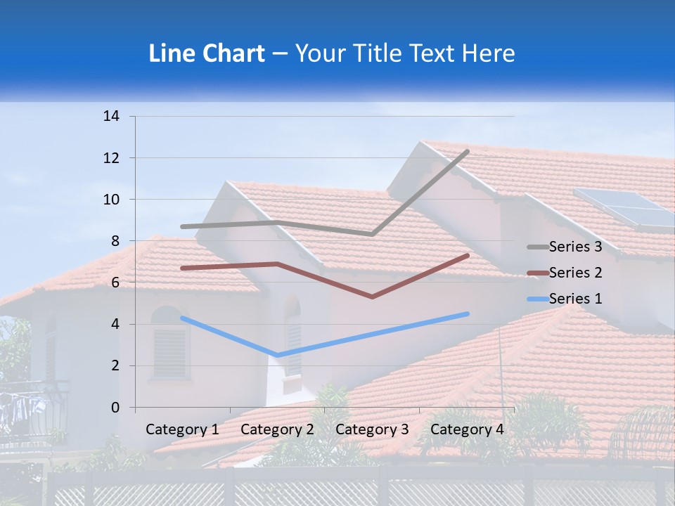 A House With A Solar Panel On The Roof PowerPoint Template