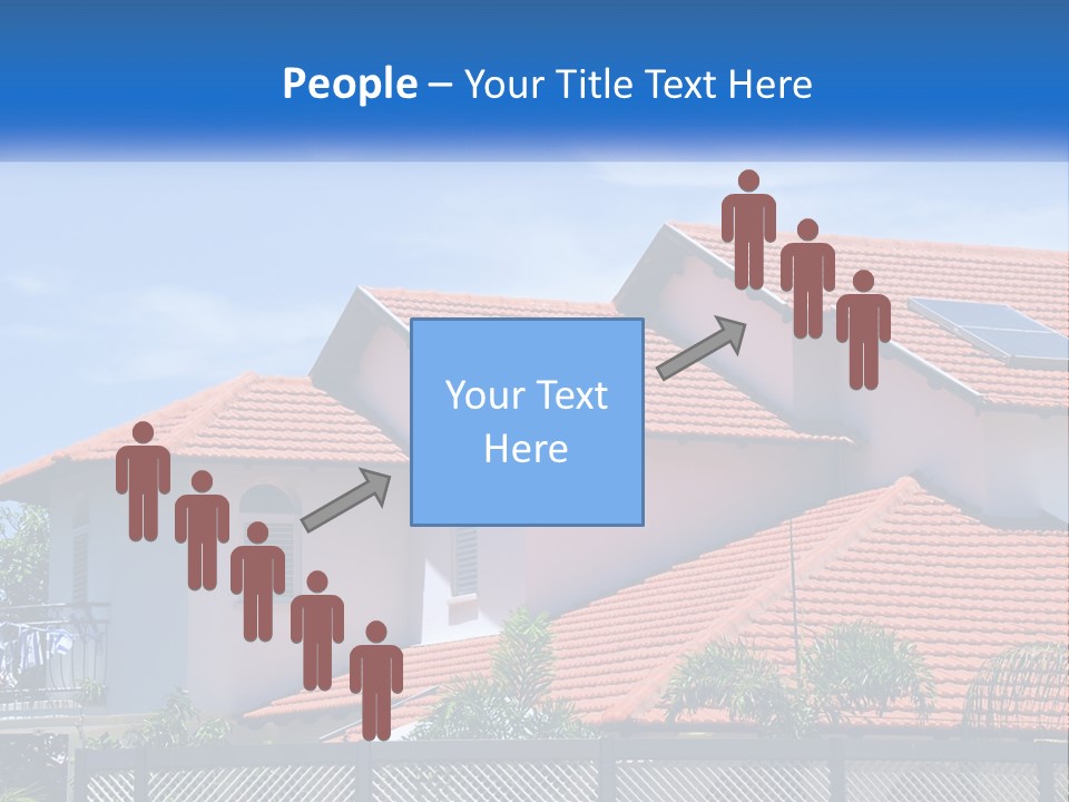 A House With A Solar Panel On The Roof PowerPoint Template