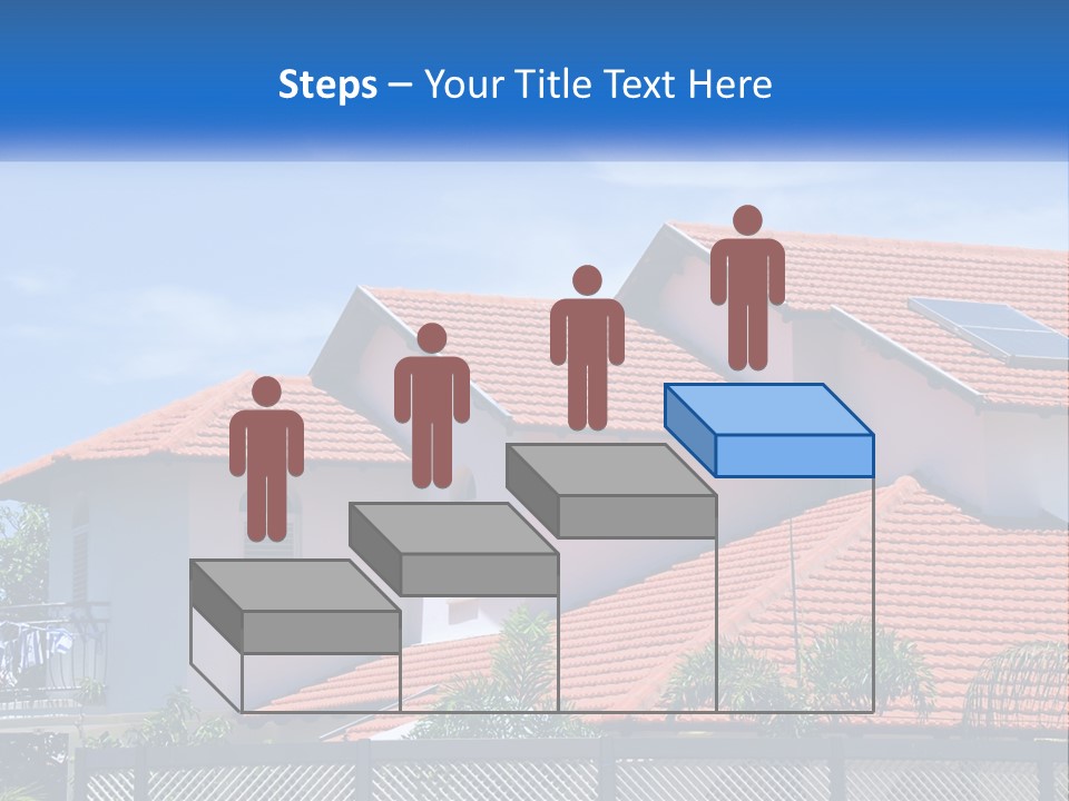 A House With A Solar Panel On The Roof PowerPoint Template