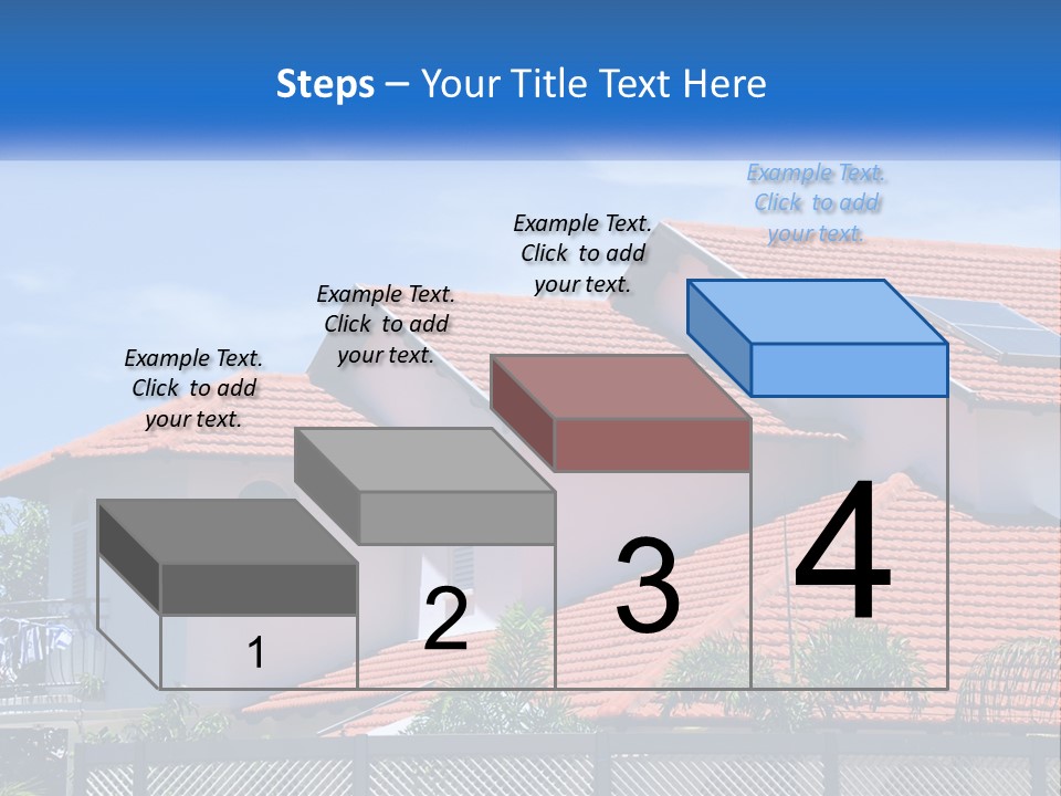 A House With A Solar Panel On The Roof PowerPoint Template