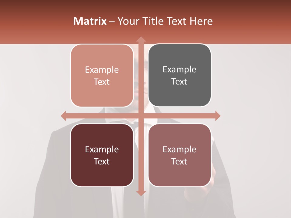 A Man In A Suit Looking At His Cell Phone PowerPoint Template