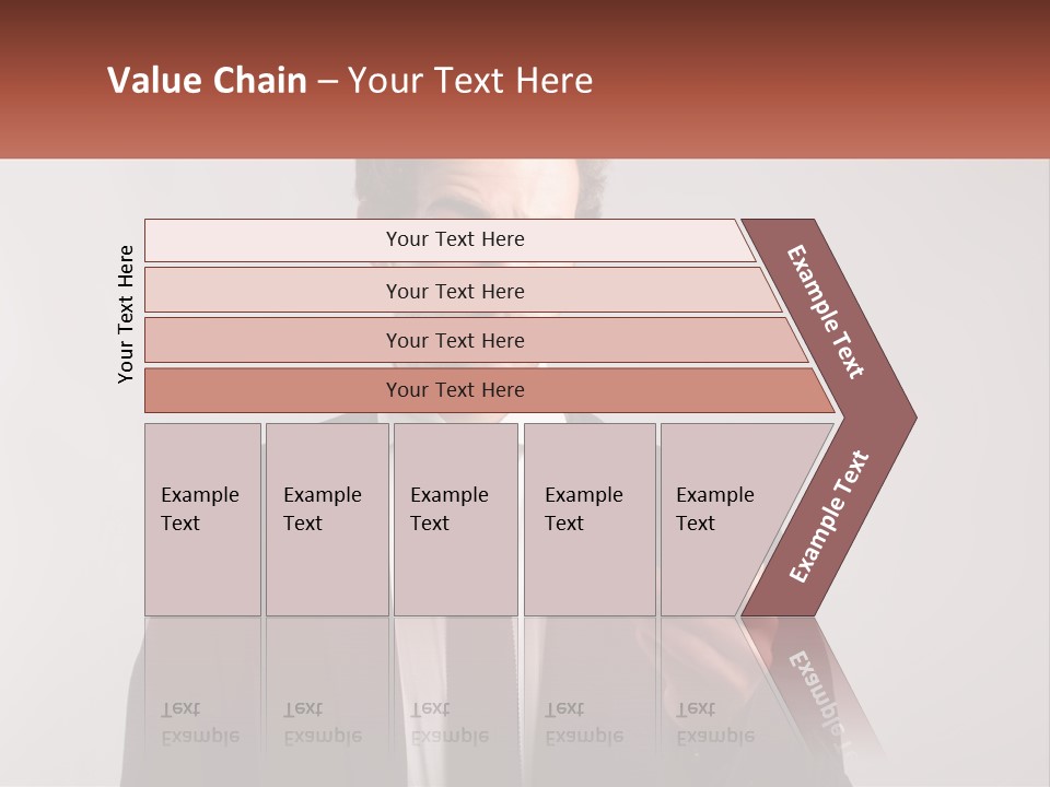 A Man In A Suit Looking At His Cell Phone PowerPoint Template