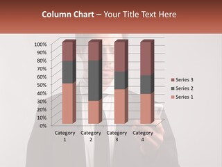 A Man In A Suit Looking At His Cell Phone PowerPoint Template