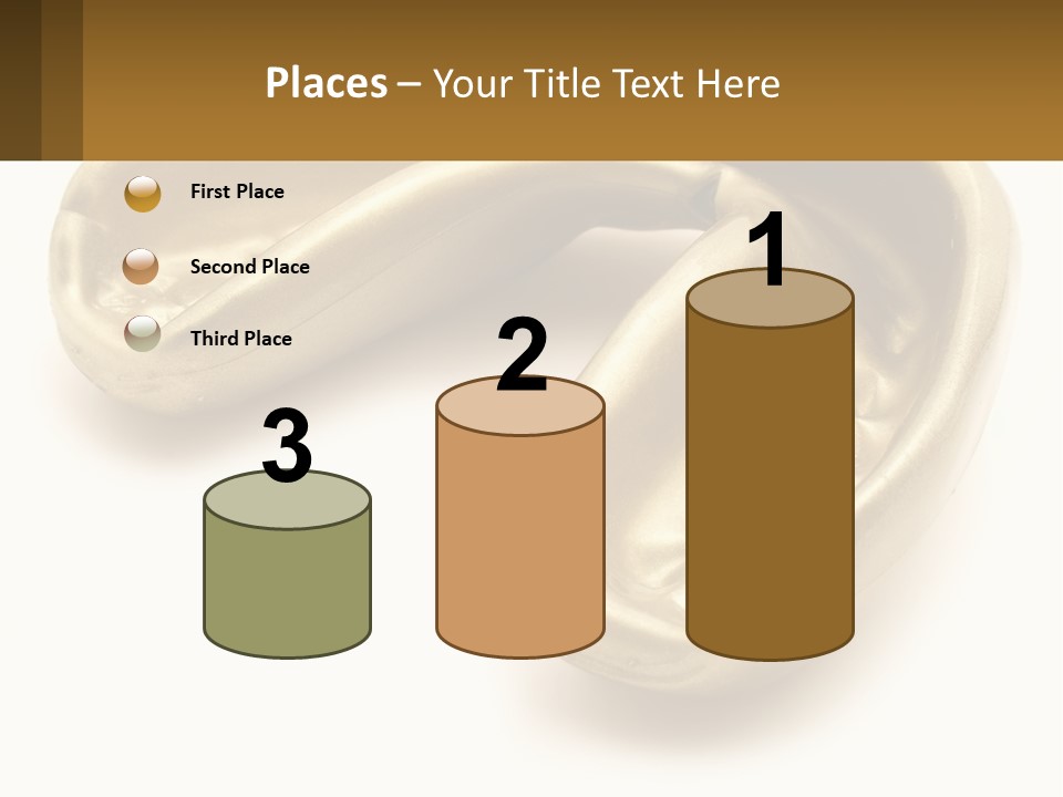 A Banana Shaped Object On A White Surface PowerPoint Template