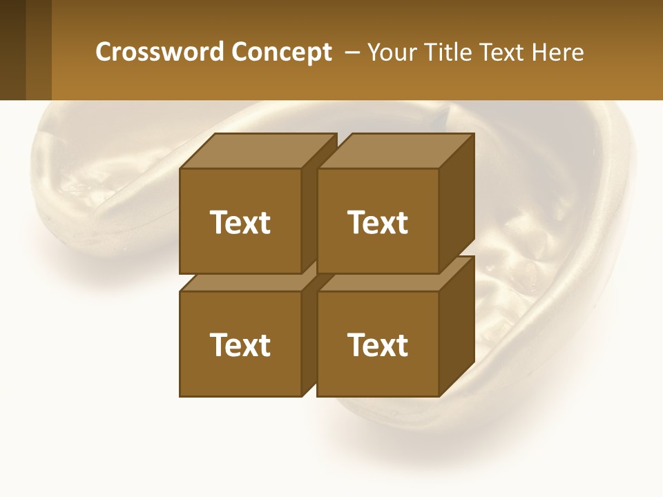 A Banana Shaped Object On A White Surface PowerPoint Template