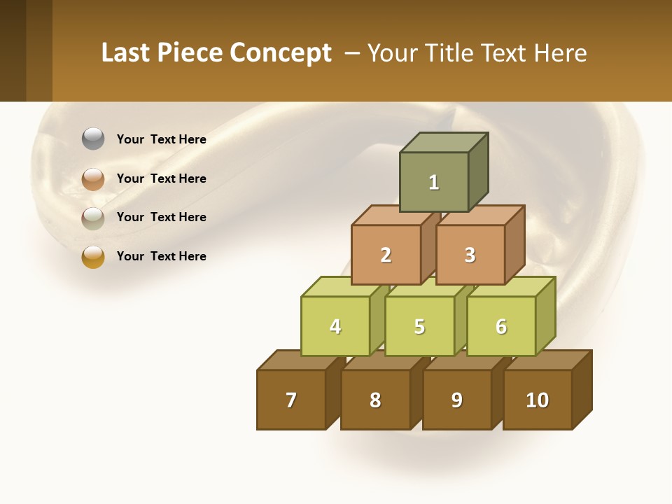 A Banana Shaped Object On A White Surface PowerPoint Template
