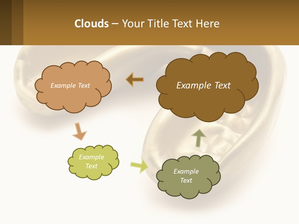 A Banana Shaped Object On A White Surface PowerPoint Template