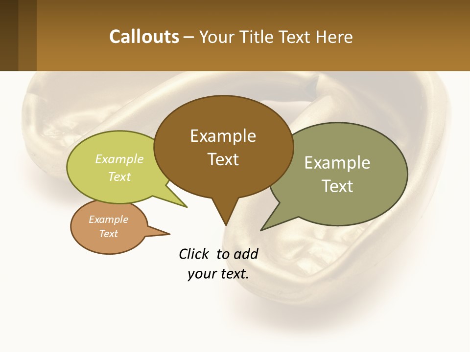 A Banana Shaped Object On A White Surface PowerPoint Template