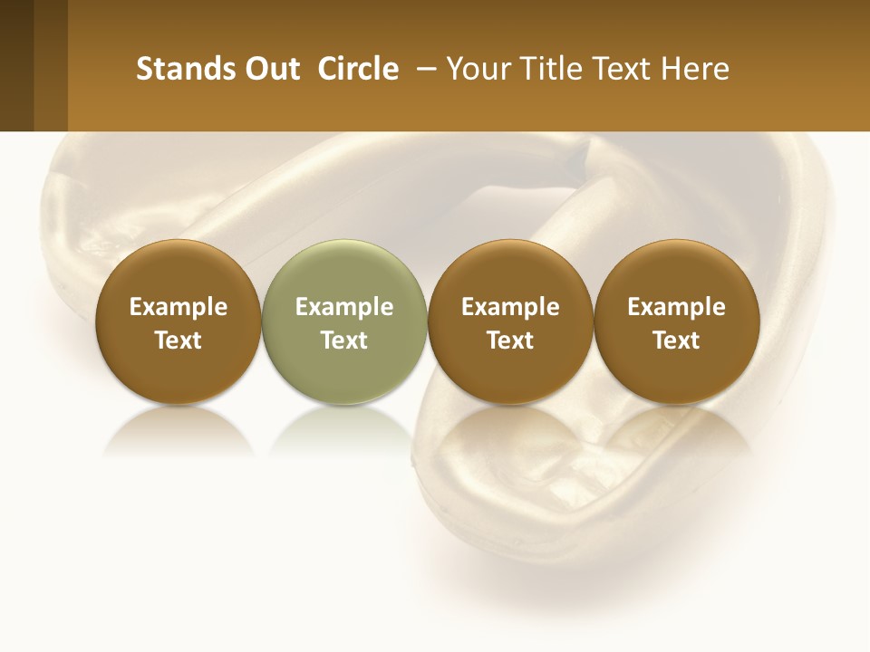 A Banana Shaped Object On A White Surface PowerPoint Template