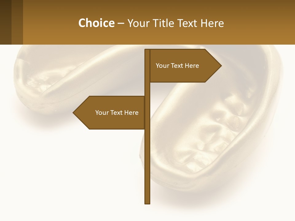 A Banana Shaped Object On A White Surface PowerPoint Template