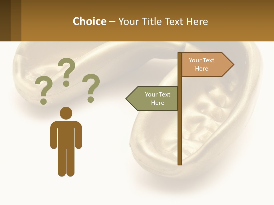 A Banana Shaped Object On A White Surface PowerPoint Template