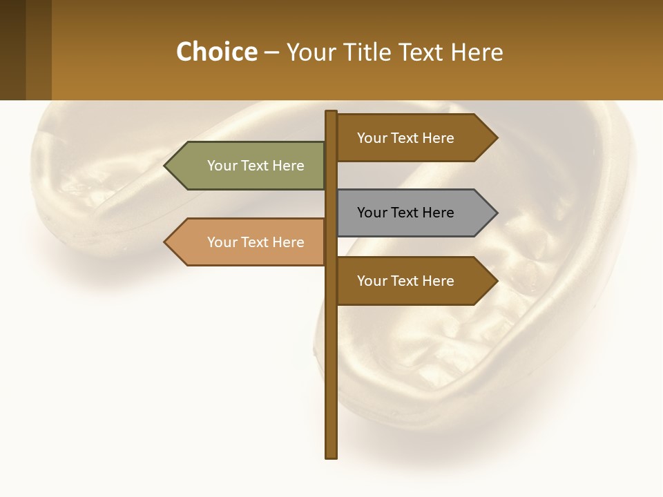 A Banana Shaped Object On A White Surface PowerPoint Template