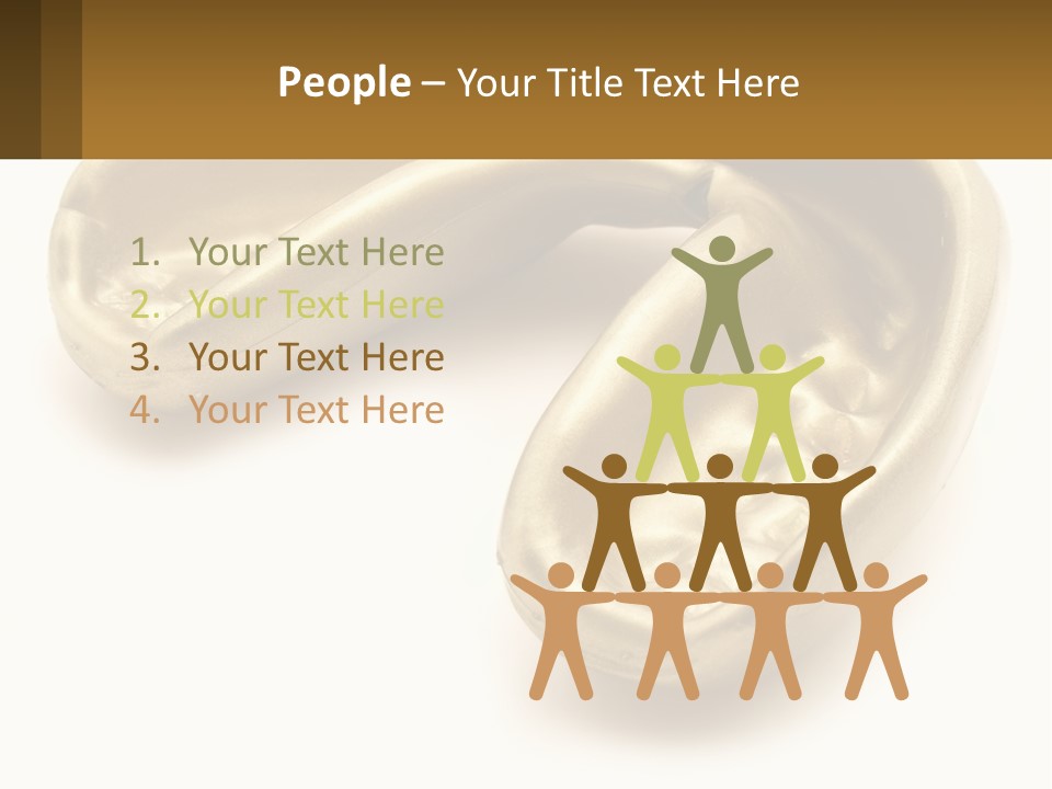 A Banana Shaped Object On A White Surface PowerPoint Template