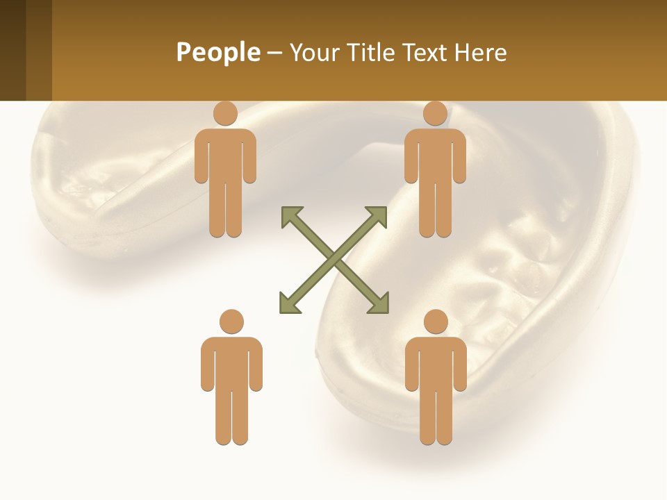 A Banana Shaped Object On A White Surface PowerPoint Template