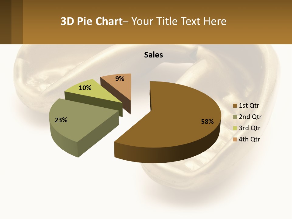 A Banana Shaped Object On A White Surface PowerPoint Template
