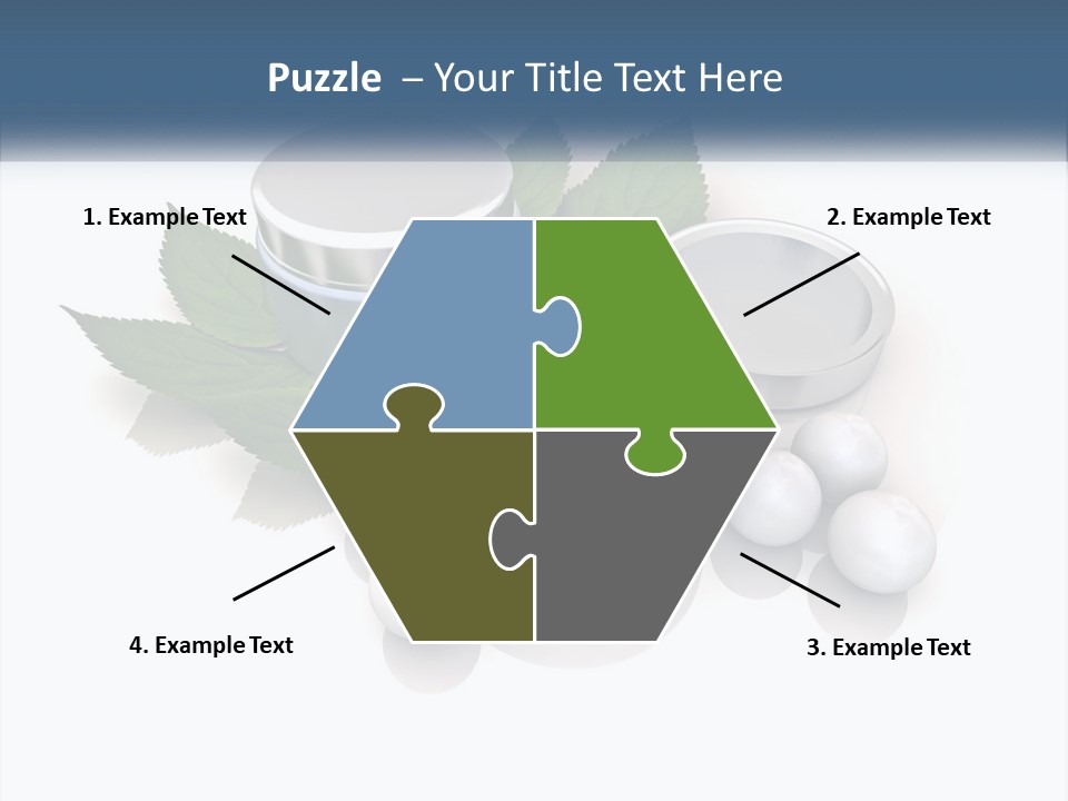 A Group Of Containers With Green Leaves On Top Of Them PowerPoint Template