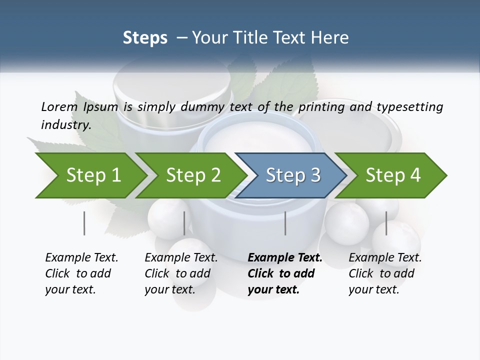 A Group Of Containers With Green Leaves On Top Of Them PowerPoint Template