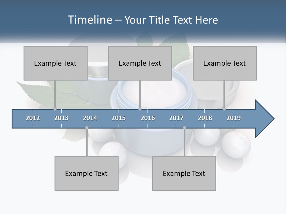 A Group Of Containers With Green Leaves On Top Of Them PowerPoint Template