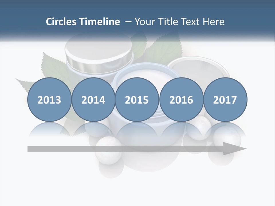 A Group Of Containers With Green Leaves On Top Of Them PowerPoint Template