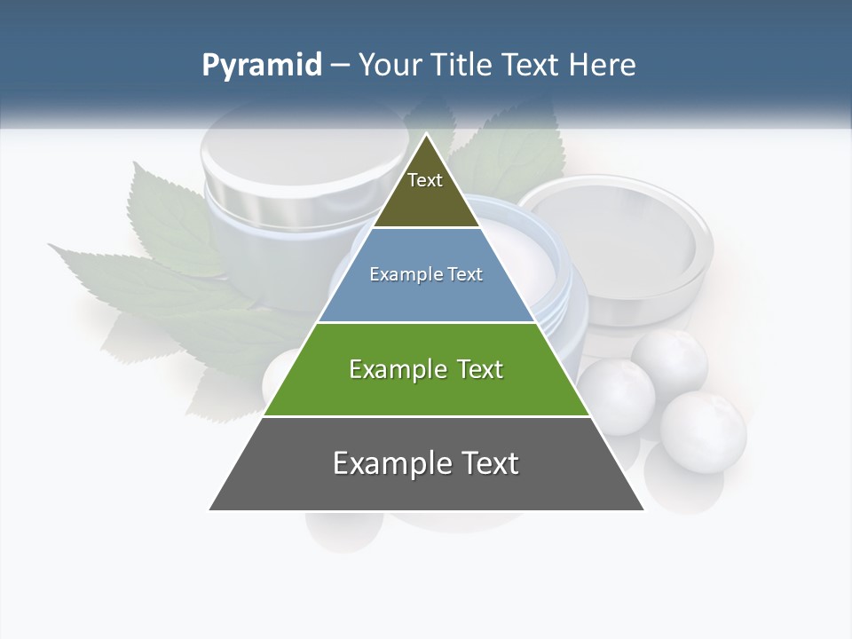 A Group Of Containers With Green Leaves On Top Of Them PowerPoint Template