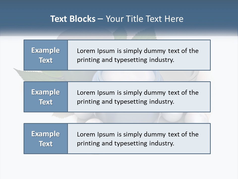 A Group Of Containers With Green Leaves On Top Of Them PowerPoint Template