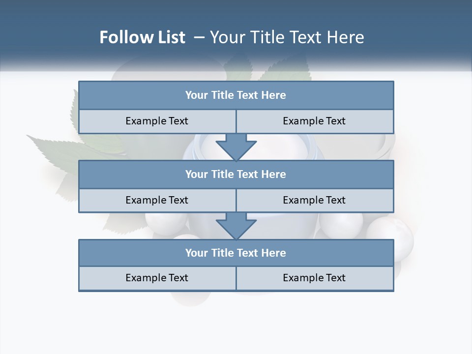 A Group Of Containers With Green Leaves On Top Of Them PowerPoint Template