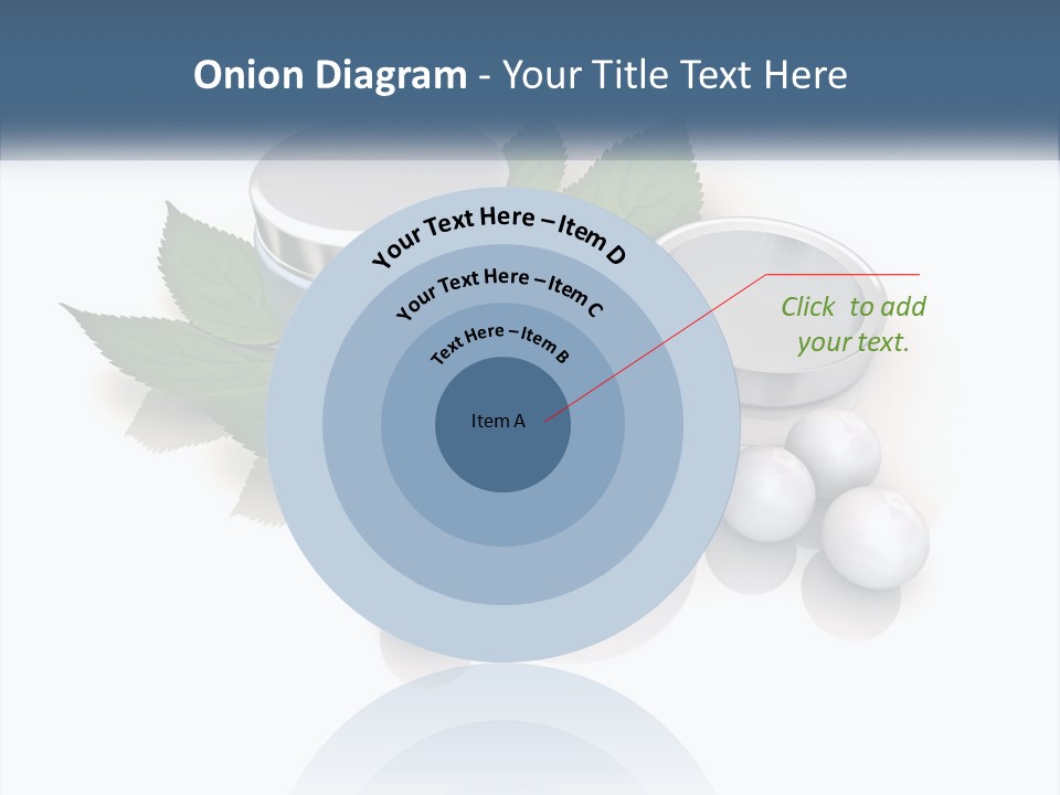 A Group Of Containers With Green Leaves On Top Of Them PowerPoint Template