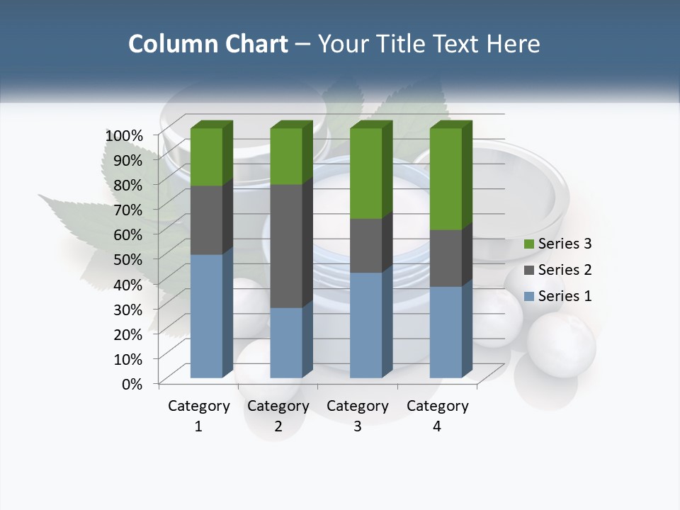 A Group Of Containers With Green Leaves On Top Of Them PowerPoint Template