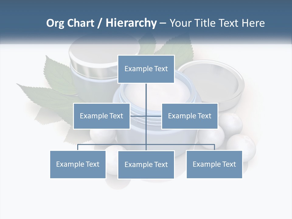 A Group Of Containers With Green Leaves On Top Of Them PowerPoint Template