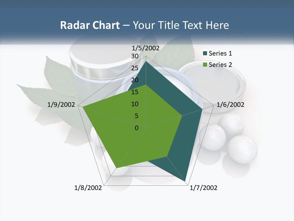 A Group Of Containers With Green Leaves On Top Of Them PowerPoint Template